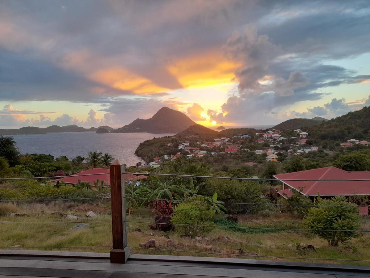 Villa KAZ ANOLI vue époustouflante sur la baie Terre-de-Bas Exterior foto